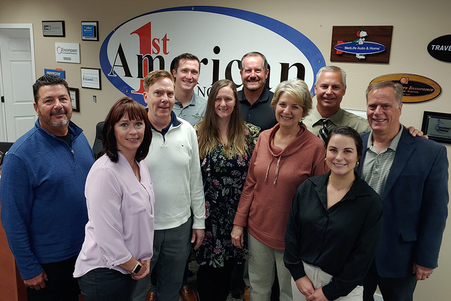 About Our Agency - Portrait of 1st American Insurance Agency Team in the Office